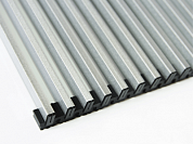 Решетки для внутрипольных конвекторов Алюминий на полимерной основе Рулонная Краска 91901 с эффектом металлик  h-370