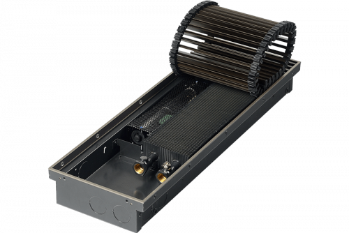 Внутрипольные конвекторы Гольфстрим 24V H-80 h-240 L-800 деревянная (береза, дуб, бук)